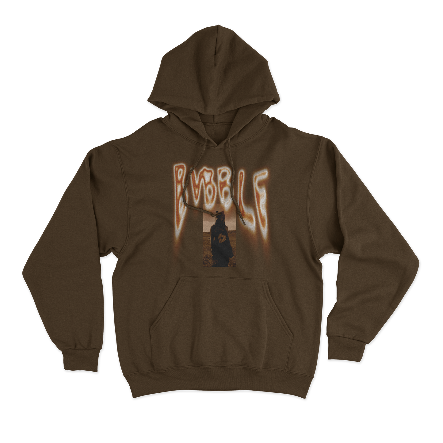 Brown Bubble Hoodie